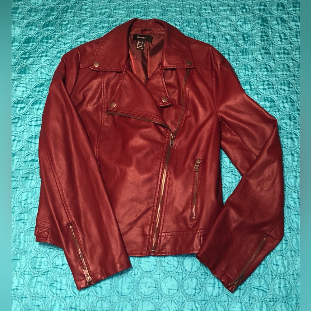 Gently Used Forever 21 Large Bomber Jacket